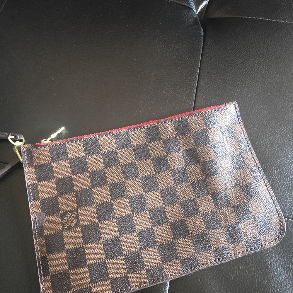 Louis Vuitton Brown and Black Checkered Wristlet - Picture 2 of 3